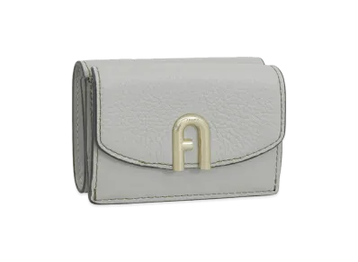 FURLA Primula S Compact Wallet Trifold "Gray"