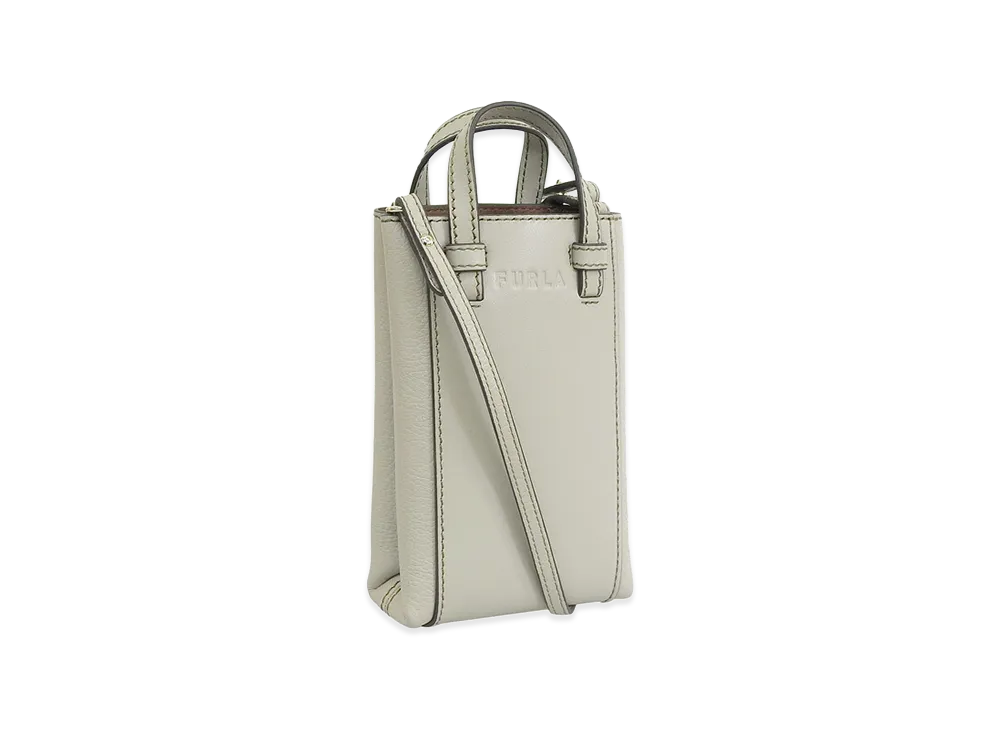 FURLA Miastella Mini Vertical Crossbody "Gray"