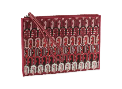 FURLA Clutch Bag Pouch "Red"