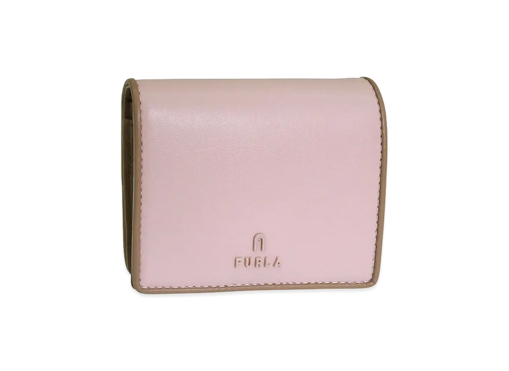 FURLA Camelia S Compact Wallet Bifold Coin "Pink"