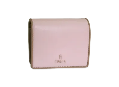 FURLA Camelia S Compact Wallet Bifold Coin "Pink"