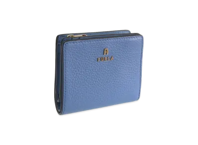 FURLA Camelia S Compact Wallet L Zip "Blue"