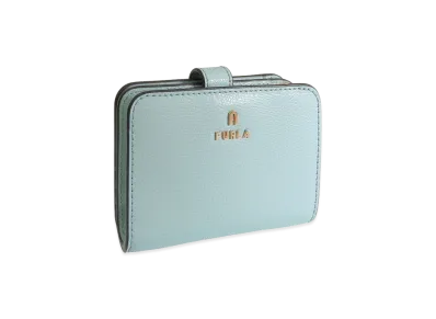 FURLA Camelia S Compact Wallet Z/W Bifold "Blue"