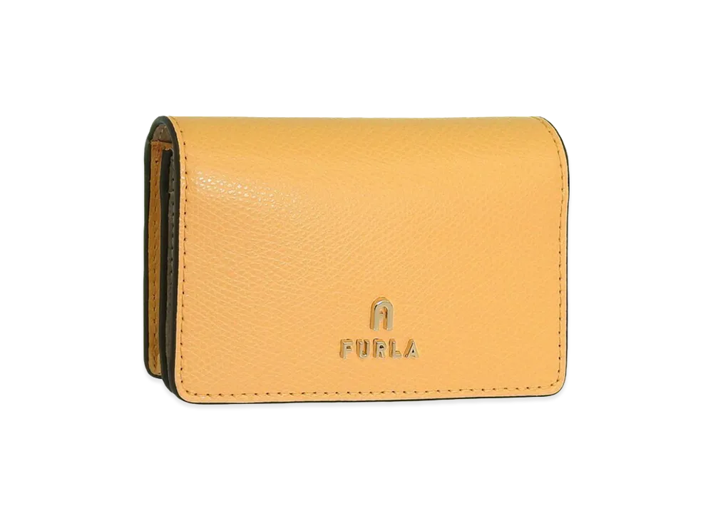 FURLA Camelia Business Card Case "Yellow"