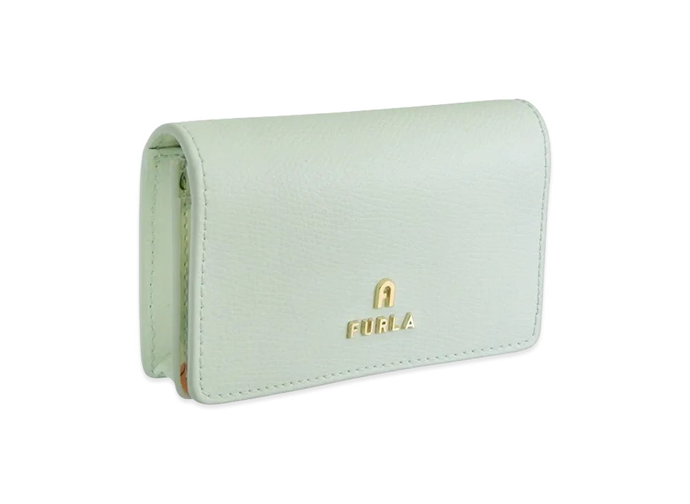 FURLA Camelia Business Card Case "Green"
