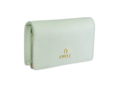 FURLA Camelia Business Card Case "Green"