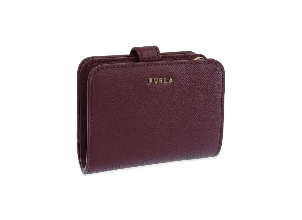 FURLA Classic S Compact Wallet Vitello Andromeda "Red"