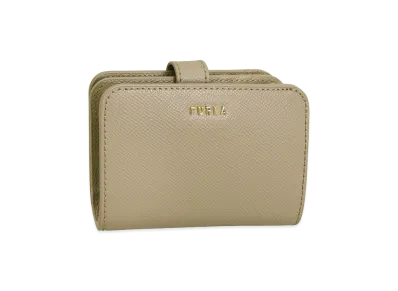 FURLA Classic S Compact Wallet "Beige"
