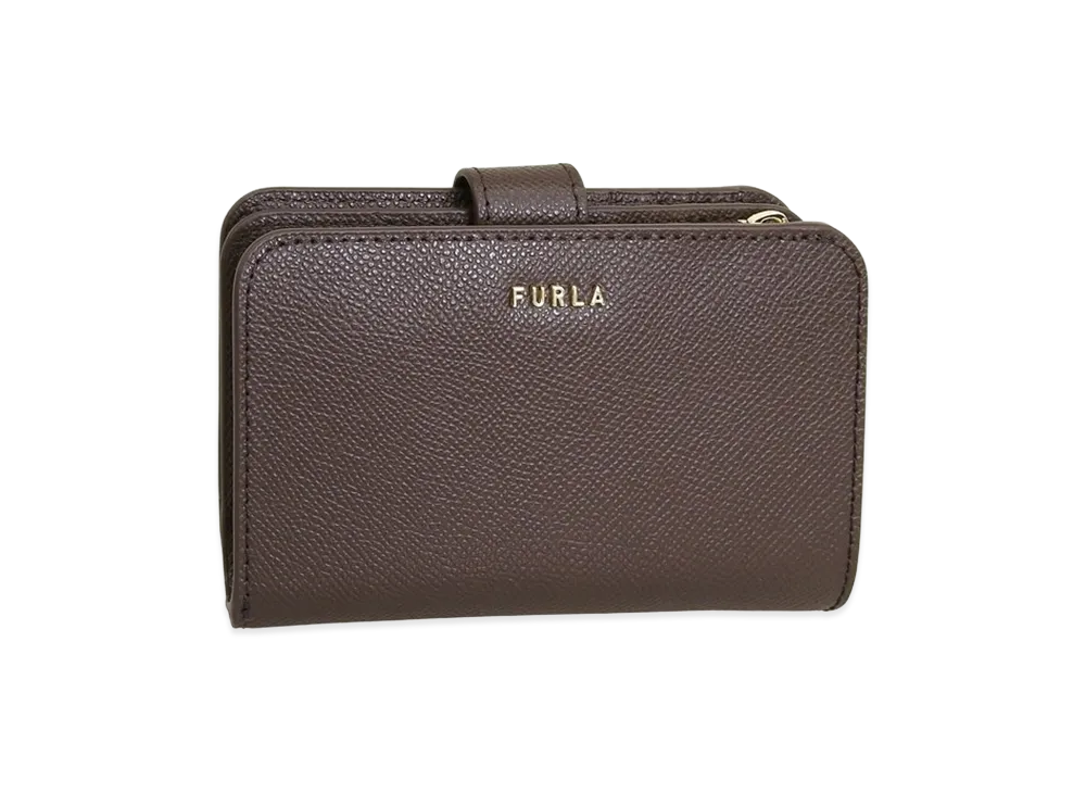 FURLA Classic-Bifold M Compact W/Z Wallet "Brown"