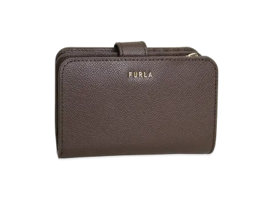 FURLA Classic-Bifold M Compact W/Z Wallet "Brown"