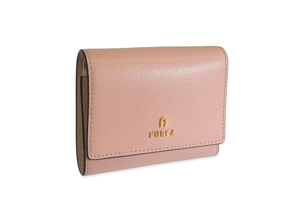 FURLA Camelia S Compact Wallet Trofold "Pink"