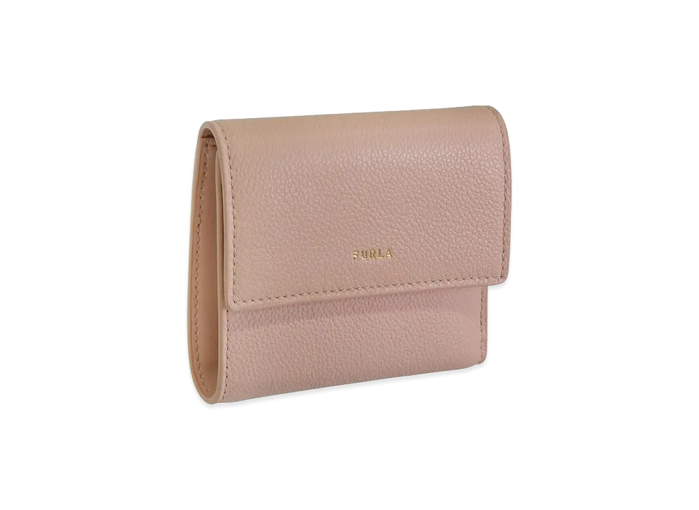 FURLA Goccia M Compact Wallet Trifold "Pink"