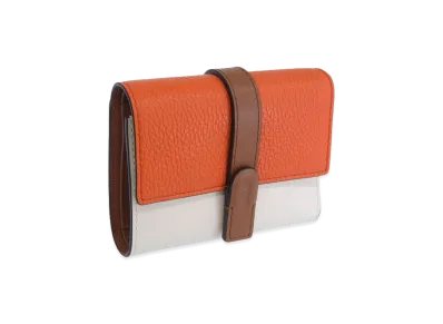 FURLA Grazia Compact Wallet Trifold "Orange"