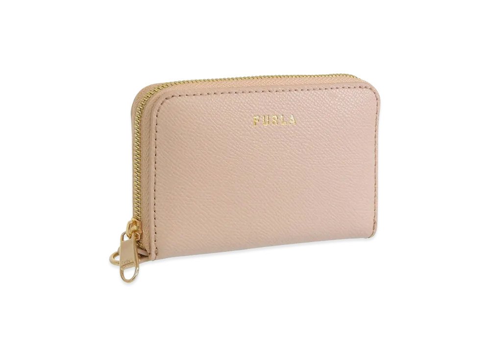 FURLA Gardenia S Zip Around Vitello Andromeda "Pink"