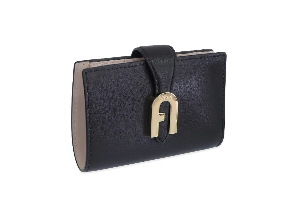 FURLA Miasofia M Compact Wallet "Black"