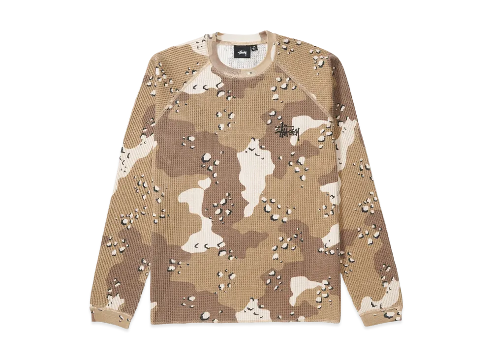 Stussy Raglan Thermal Basic Stock "Desert Camo" (FA24)