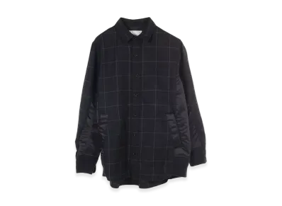 sacai Windowpane Shirt "Black"