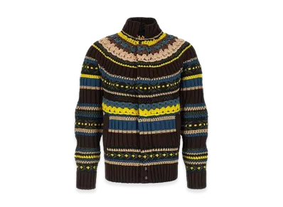 sacai Mix Knit Blouson "Brown"