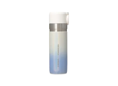 STARBUCKS SAKURA 2026 Stainless Steel Bottle STANLEY 473ml "Shiny Airy Blue Gradation"