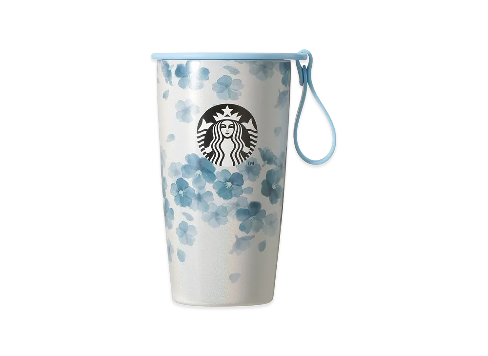 STARBUCKS SAKURA 2026 Strap Cup Shape Stainless Steel Bottle 355ml "Airy Blue"