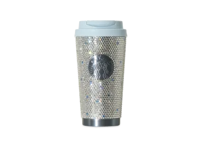 STARBUCKS SAKURA 2026 Stainless Steel Tumbler Rhinestone 473ml "Airy Blue"