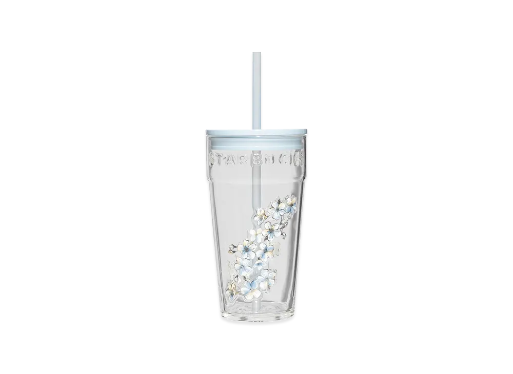 STARBUCKS SAKURA 2026 Glass Tumbler 473ml "Airy Blue"