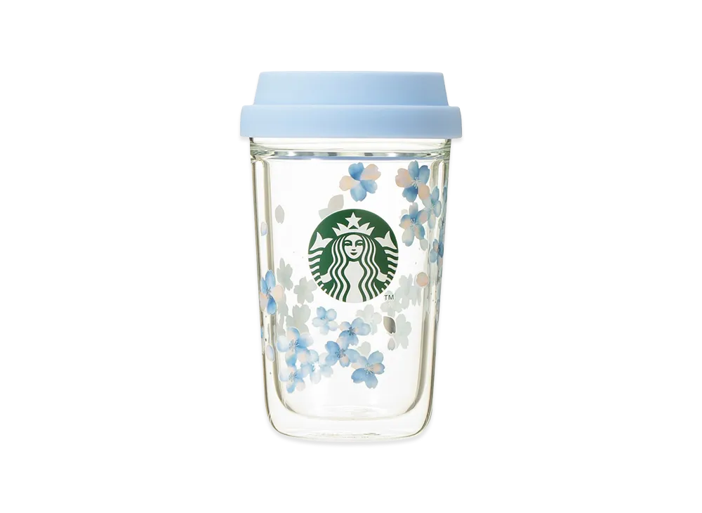 STARBUCKS SAKURA 2026 Double Wall Heat-Resistant Glass Cup 355ml "Clear"