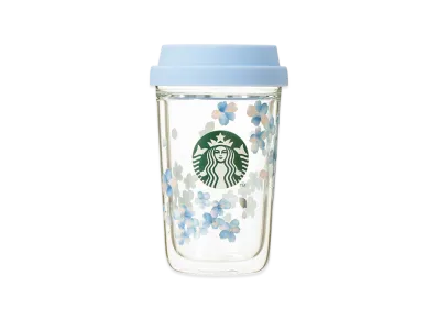 STARBUCKS SAKURA 2026 Double Wall Heat-Resistant Glass Cup 355ml "Clear"