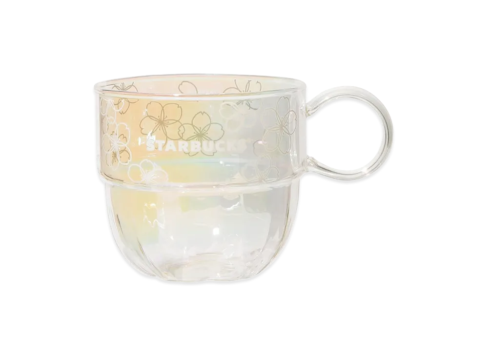 STARBUCKS SAKURA 2026 Heat-Resistant Glass Mug 355ml "Luster"
