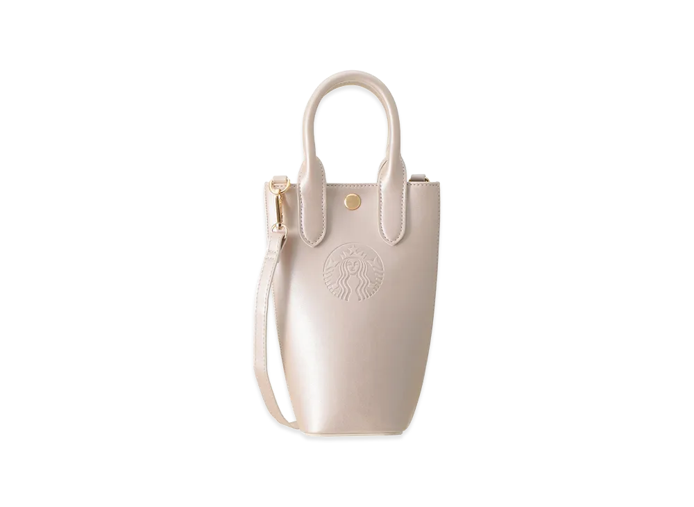 STARBUCKS SAKURA 2026 Bottle Shoulder Bag "Metallic Pink"