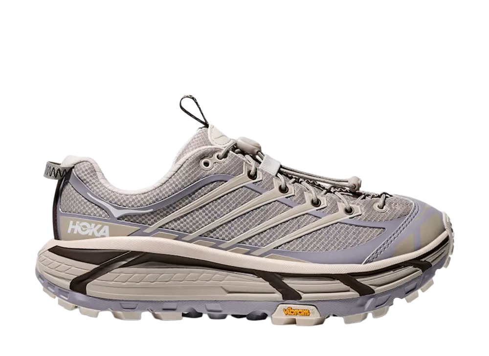 Hoka Mafate Three 2 Wordmark "Putty/Foggy Grey"