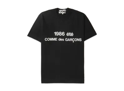 Comme des Garçons 1986 COMME des GARCONS T-SHIRT "Black" SZ-T028-051