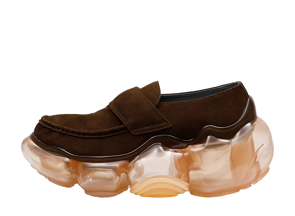 grounds MOOPIE LOAFER "Brown Hairy/Tan"