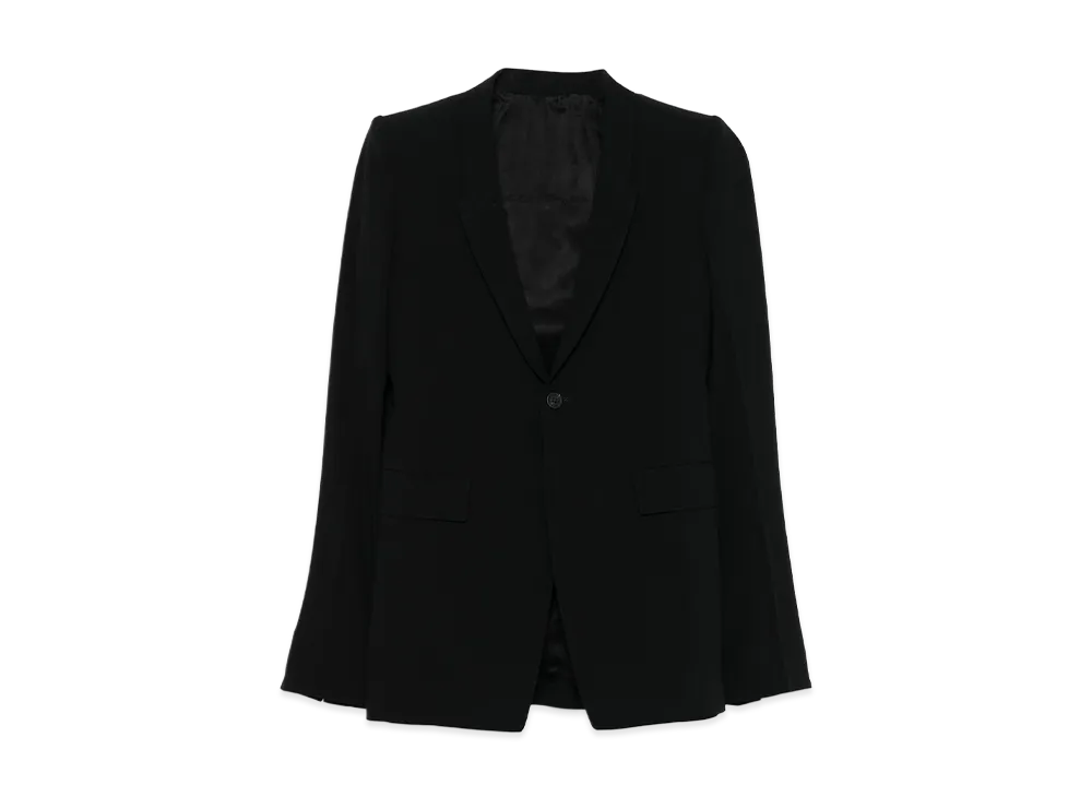 Rick Owens Women's Extreme Soft Blazer Jacket "Black"