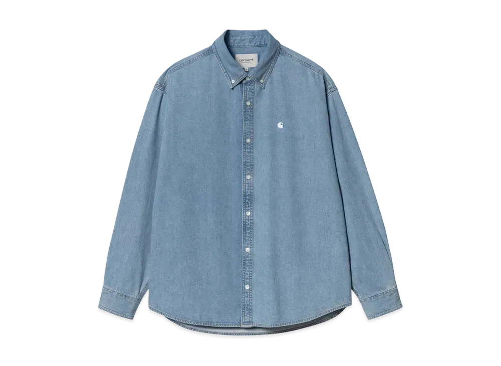 Carhartt WIP L/S Lucas Shirt "Blue(Bleached)"