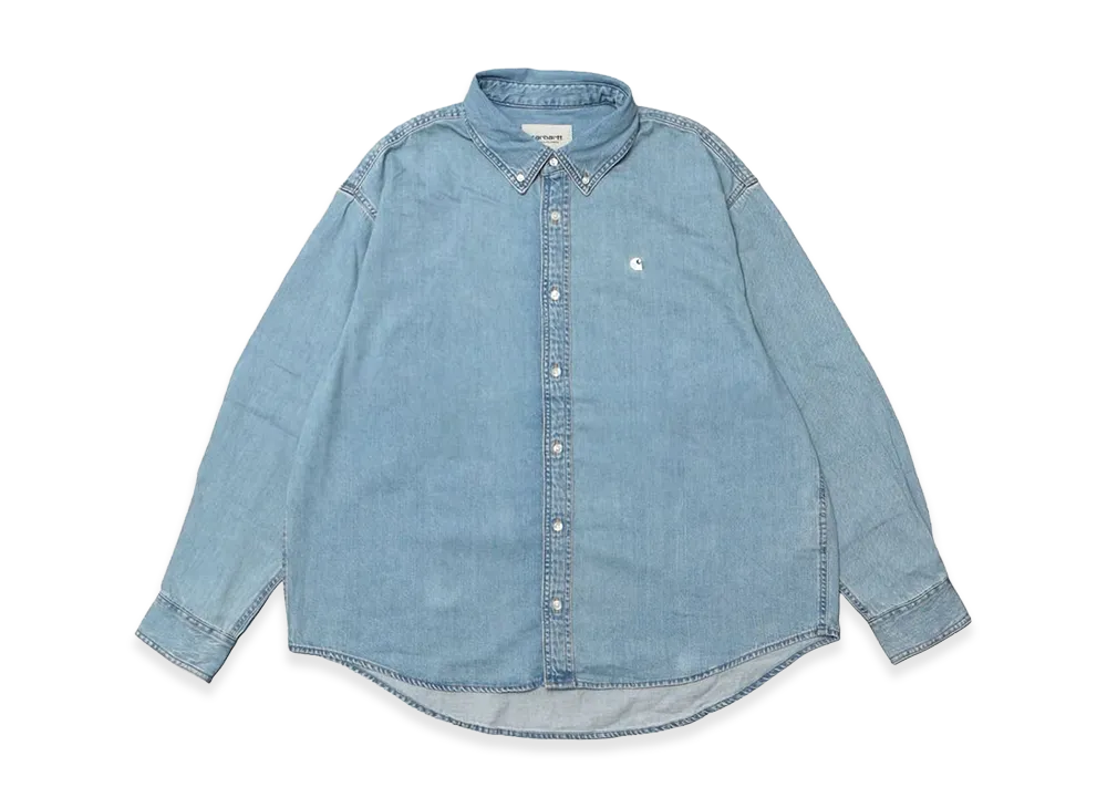 Carhartt WIP L/S Lucas Shirt "Blue Bleached"