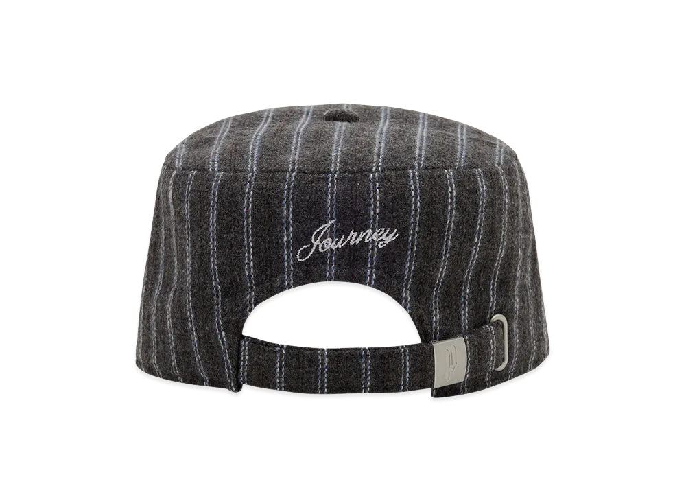 POINTLESS JOURNEY Stripe Pillbox Cap POINTLESS JOURNEY Stripe Pillbox Cap