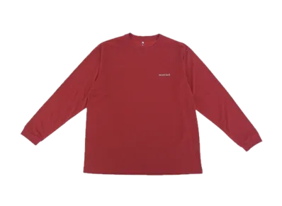 mont-bell WIC. Long Sleeve T-Shirt Men's "Wine Red"