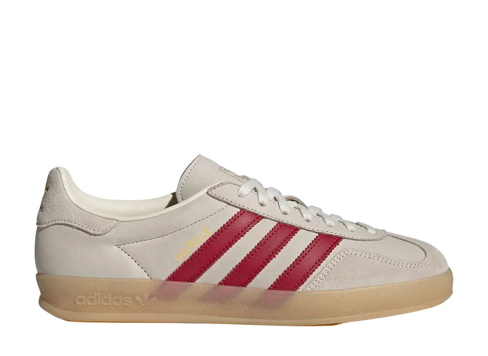アディダス ガゼル インドア "クリームホワイト/チームビクトリーレッド"