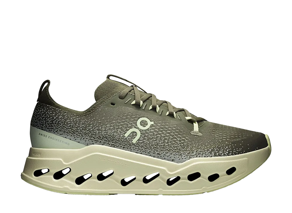 On Cloudsurfer Max "Olive/Seedling"