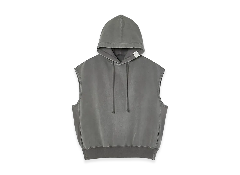 Champion x N.HOOLYWOOD Reverse Weave Reversible Hooded Sleeveless Sweatshirts "Grey"