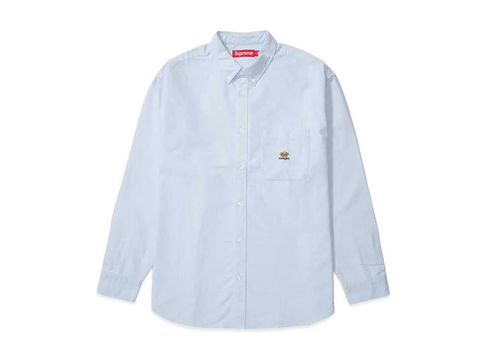 Supreme Loose Fit Flannel Oxford Shirt "Light Blue"
