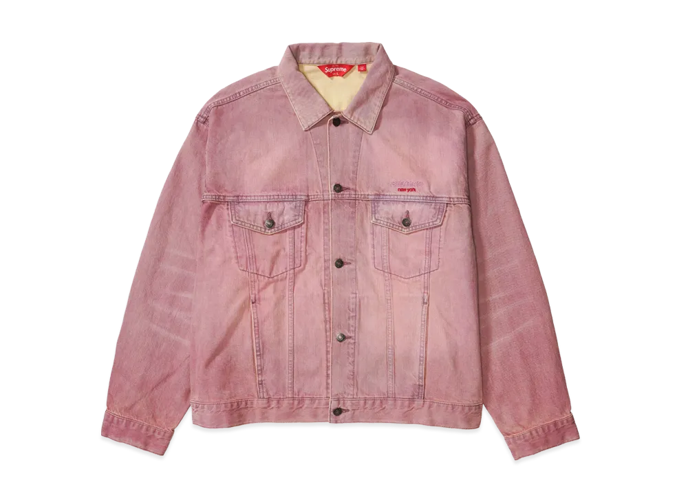 Supreme Denim Trucker Jacket "Overdyed Purple" (26SS)