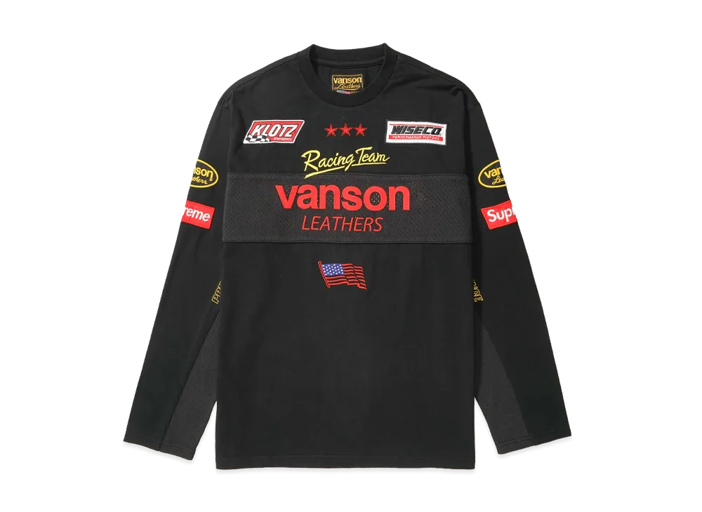 Supreme x Vanson Leathers L/S Top "Black"