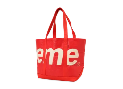 Supreme Raffia Tote "Red"