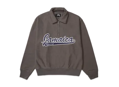 Stussy & Denim Tears Half Zip Fleece "Charcoal"