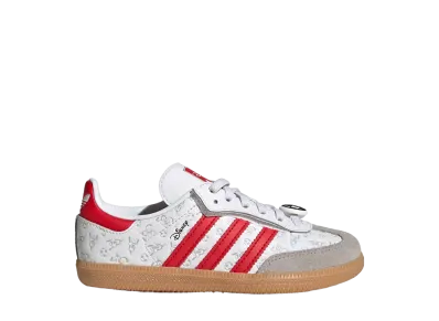 Disney × adidas PS Samba OG "Cloud White/Better Scarlet"