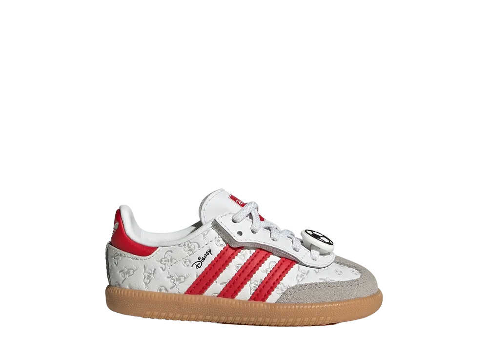 Disney × adidas TD Samba OG "Cloud White/Better Scarlet"