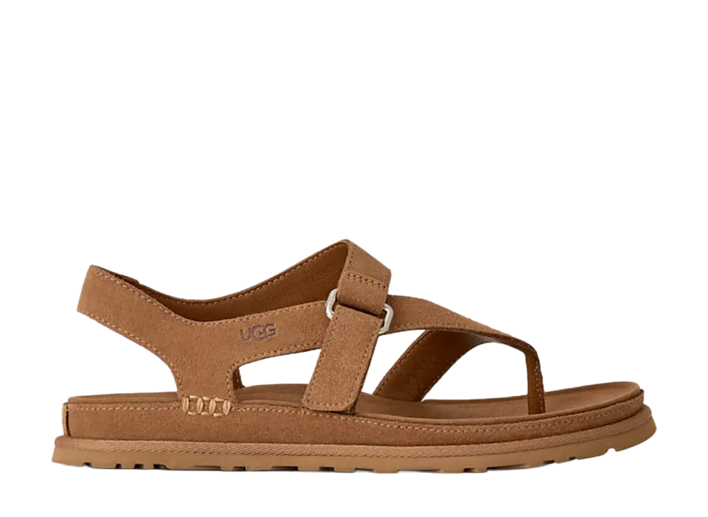 UGG Women's GoldenGaze Toe Post "Chestnut"