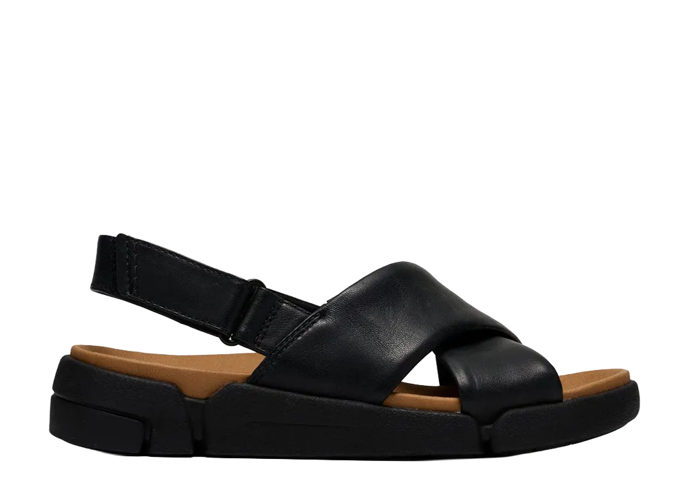 Clarks Women's Trigenic2 Raw "Black Leather"